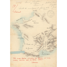 Carte des montagnes et plaines de la France