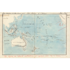 Carte physique de l'Océanie