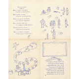 Promo 1943-1947 : Carte humoristique de l'Ecole Normale d'Instituteurs de Rouen 