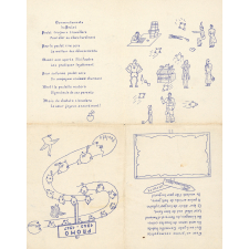 Promo 1943-1947 : Carte humoristique de l'Ecole Normale d'Instituteurs de Rouen 