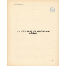 Sciences physiques. II. 1. - Livres pour les bibliothèques d'élèves