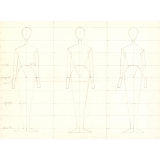 Croquis de modèles féminins de couture