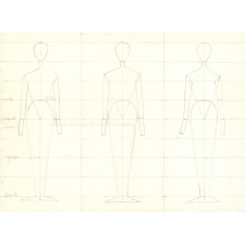 Croquis de modèles féminins de couture