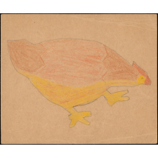 Dessin d'une poule