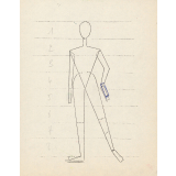 Modèle féminin de couture
