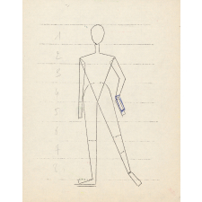 Modèle féminin de couture
