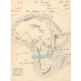 Carte physique de l'Afrique