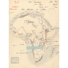 Carte physique de l'Afrique