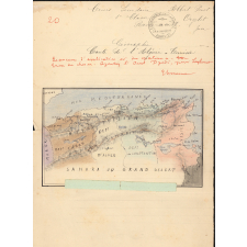Géographie, carte de l'Algérie-Tunisie