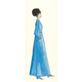 Modèle de robe longue
