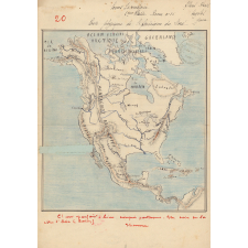 Carte physique de l'Amérique du Nord