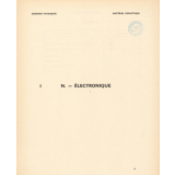Sciences physiques : matériel didactique. I N. - Électronique