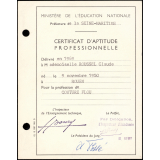 Certificat d'aptitude professionnelle pour la profession de couture flou