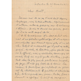 Lettre d'un instituteur algérien à un ancien camarade normalien sur les événements d'Algérie