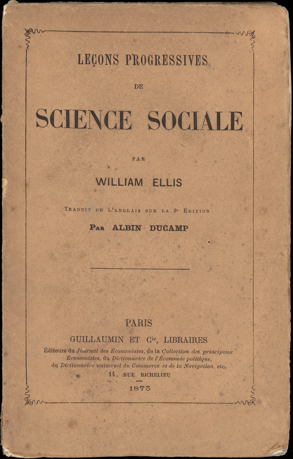 Leçons progressives de science sociale