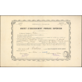Brevet d'enseignement primaire supérieur.