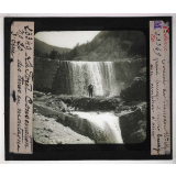 Conservation des terres en montagne et sur les pentes. Action de la forêt sur le sol et sur le régime des eaux, pâturages, prés, bois, correction des torrents. Torrent du Bossodon (Hautes-Alpes). Grand barrage et contre barrage avec armature d'acier.
