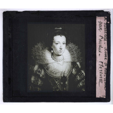 La Dentelle. Anne d'Autriche par Pourbus. Florence.