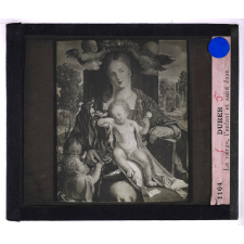Peinture allemande. Durer. La vierge, l'enfant et saint Jean.