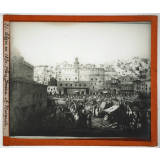 Algérie. Alger en 1830. Place Jenina et mosquée.