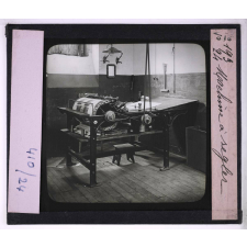L'Imprimerie des origines à 1900. Machine à régler.