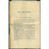Les Microbes. Notices sur les vues.