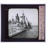Exposition universelle 1900 1ere série SNLE 1ere boite. Perspective des palais étrangers vers la Concorde.