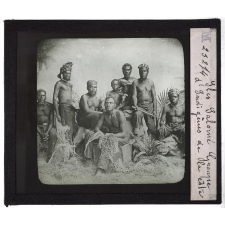 Nouvelle Guinée. Iles Salomé. Groupe d'Indigènes de la côte.