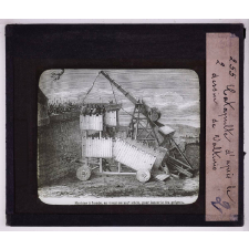 L'Artillerie et les artilleurs d'autrefois. Catapulte d'après le dessin de Valturio.