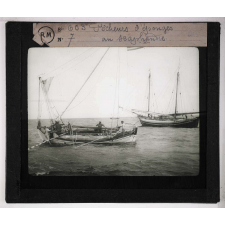 La Pêche et la culture de l'éponge. Pêcheurs d'éponges au scaphandre.