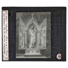 L'Art français des origines à 1800 - d'après les collections du Petit Palais (Exposition universelle de 1900). I. Moyen Âge et Renaissance. La Vierge et deux anges, (triptyque ivoire XIVe).