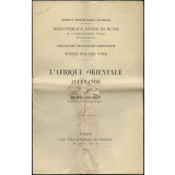 L'Afrique orientale allemande. Notices sur les vues.