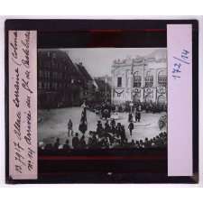 L'Alsace-Lorraine en 1918. Colmar. Arrivée du gal de Castelnau.