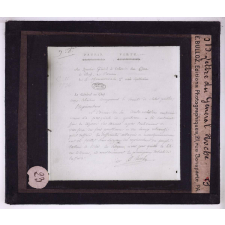 Une Visite aux Archives nationales. Lettre du général Roche.