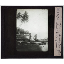 Nouvelle Guinée. Iles Salomé. Indigènes allant à la pêche.