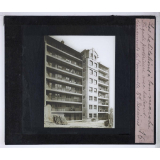 Les Habitations à bon marché. Le logement populaire. Façade postérieure avec balcons - dégagements de l'immeuble Bd Bessières.