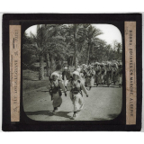 Colonies, Algérie. Biskra. Zouaves en marche.