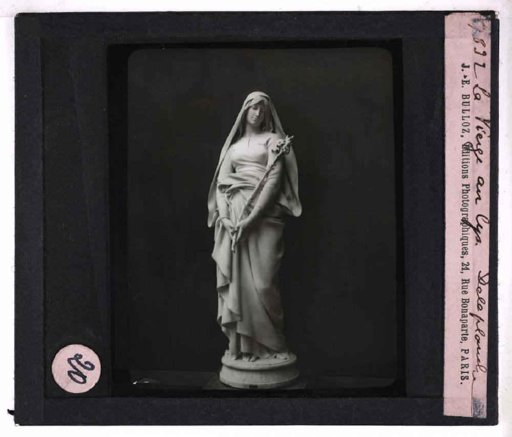 La Sculpture française au XIXe siècle. La Vierge au lys. Deleplanche.