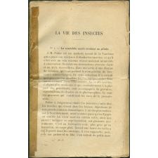 La Vie des insectes. Notices sur les vues.