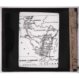 Les Différents types de vallées. Carte d'Alsace-Lorraine.