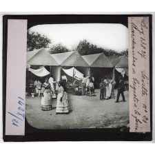 Séville. Marchandes de beignets à la foire.