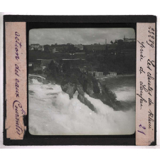 L'Action des eaux courantes. Les chutes du Rhin prise de Laufen.