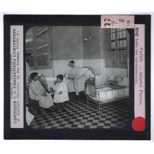 Un Hôpital de contagieux. Hôpital Pasteur. Salle des convalescents.