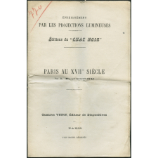 Paris au XVIIè siècle. Notices sur les vues.