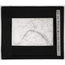 La Seine. Plan de Paris inondé (1910).