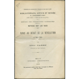 Paris au début de la Révolution (1789-1791). Notices sur les vues.