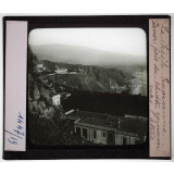 Sicile. Taormina. Panor. pris du théâtre romain vers l'Etna.