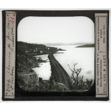 Etats-Unis. Régions Atlantique nord et sud. Chemin de fer sur l'Hudson.