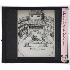 William Shakespeare. Intérieur du Théâtre du Cygne.