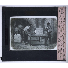 Industrie des huiles et des savons. Coupage d'un pain de savon de Marseille en barres à l'aide du fil de fer.
